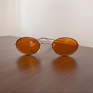Vintage retro amber sunglasses